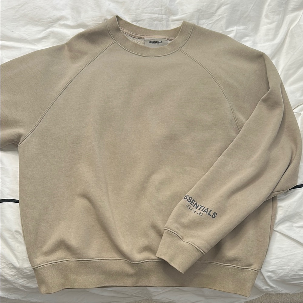 Essentials Men's Crewneck Sweater - Tan
